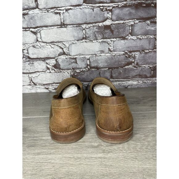 Tommy Bahama Felton Tan Brown Leather Perforated Casual Loafers Men 11M US/44EU - Picture 4 of 16